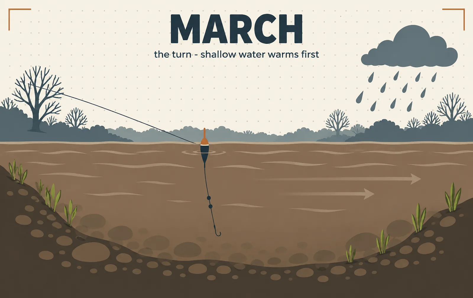 Illustration: what the water is doing in March